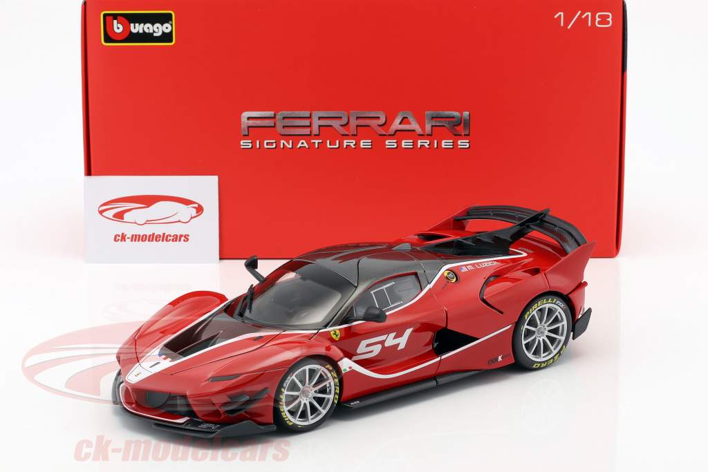 Ferrari FXX-K Evoluzione #54 rood 1:18 Bburago Signature