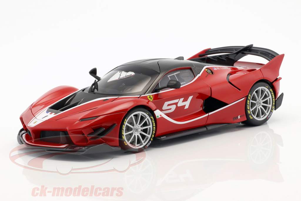 Ferrari FXX-K Evoluzione #54 rød 1:18 Bburago Signature