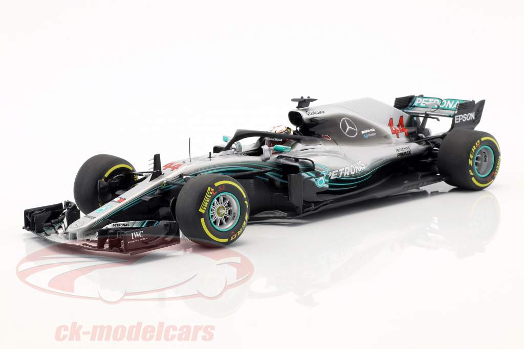 Lewis Hamilton Mercedes-AMG W09 EQ campeão do mundo fórmula 1 2018 1:18 Minichamps