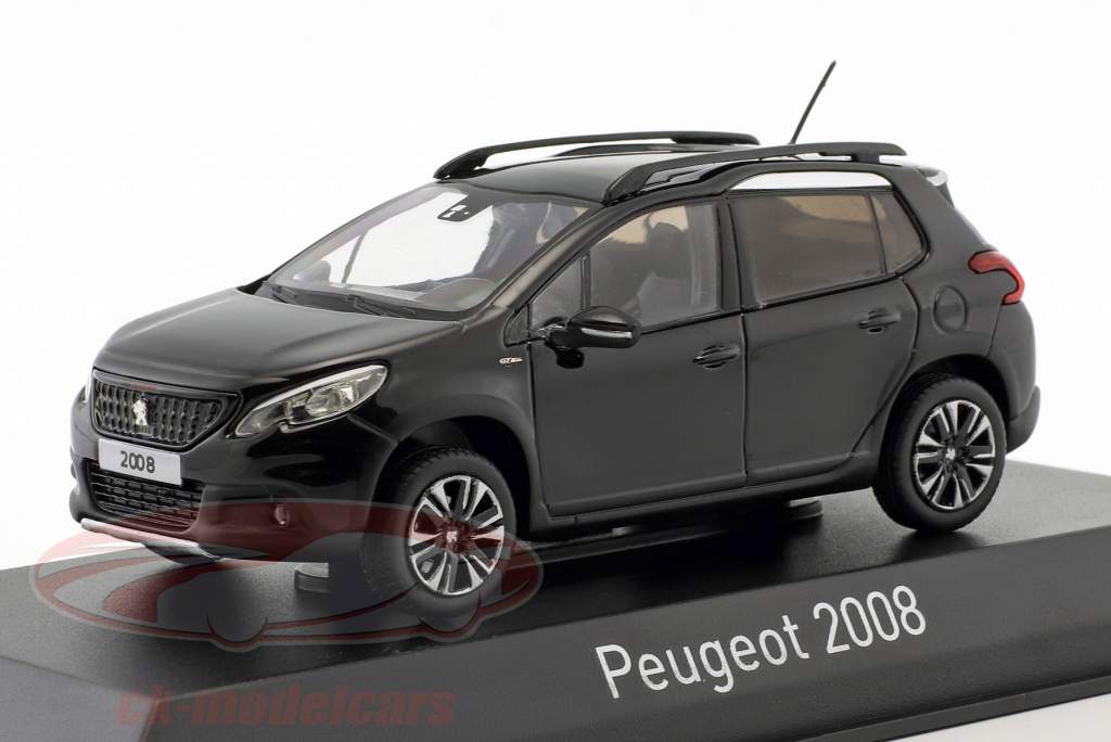 Peugeot 2008 GT Line Opførselsår 2016 perla nera sort 1:43 Norev