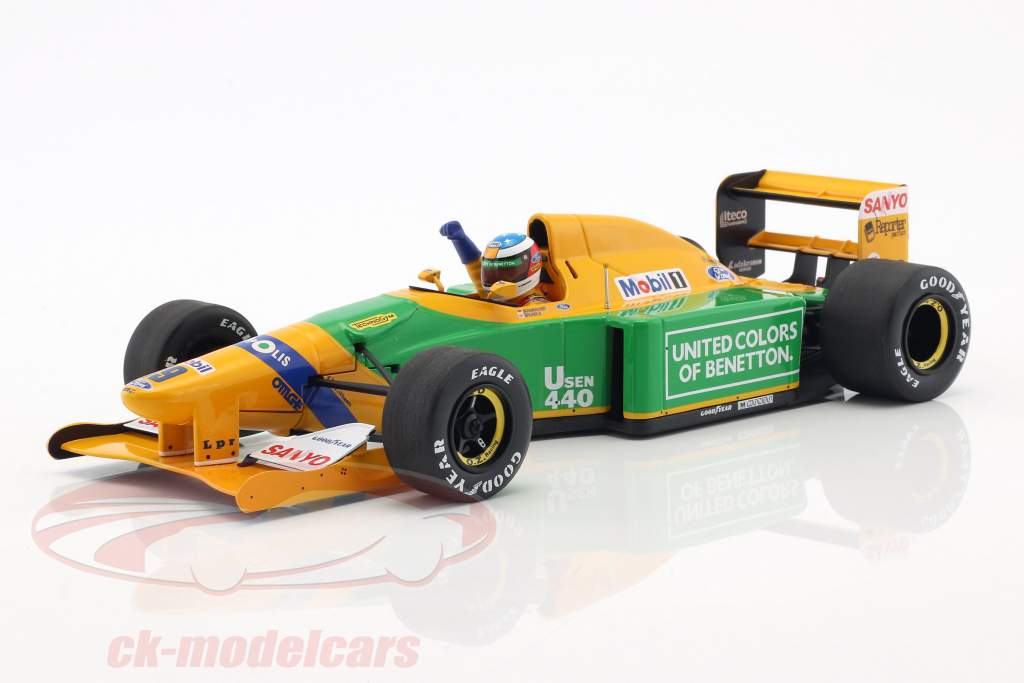 Michael Schumacher Benetton B192 #19 4 Monaco GP formule 1 1992 1:18 Minichamps