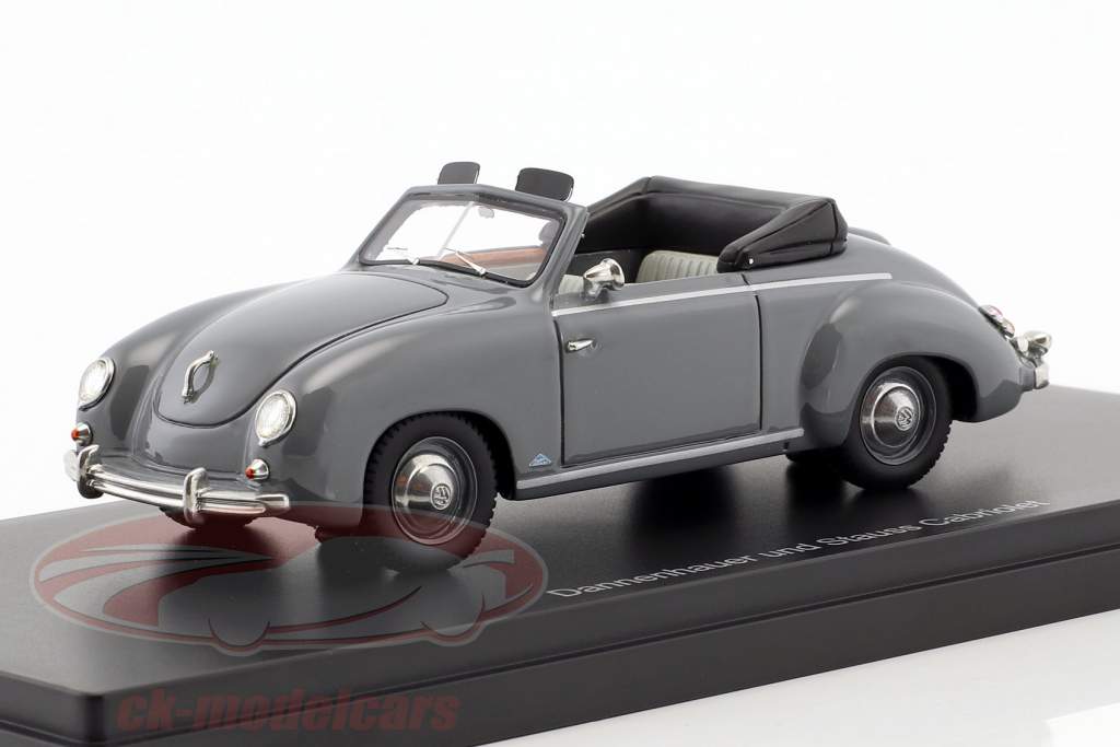Volkswagen VW Dannenhauer und Stauss Cabriolet Opførselsår 1951 grå 1:43 Neo