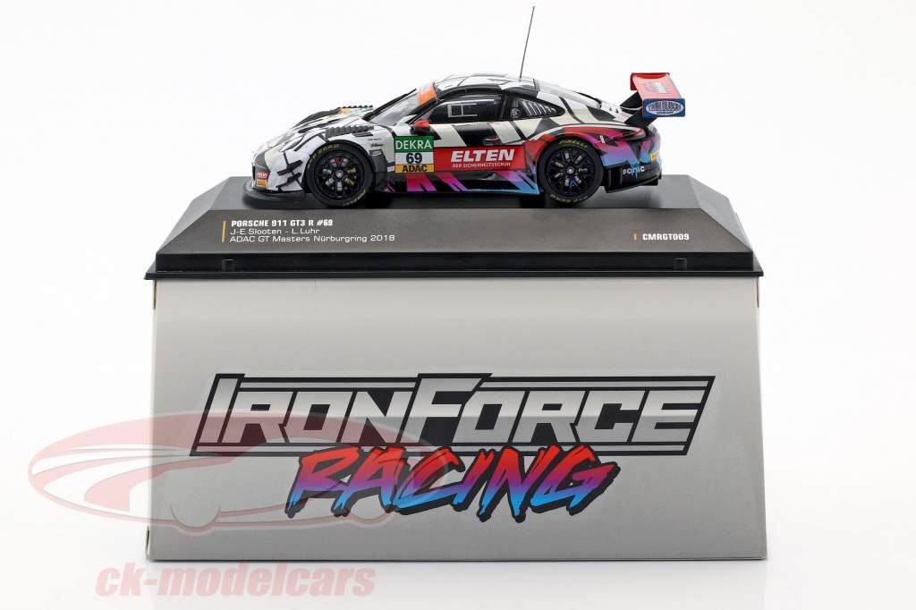 Porsche 911 (991) GT3 R #69 ADAC GT Masters 2018 Iron Force 1:43 CMR