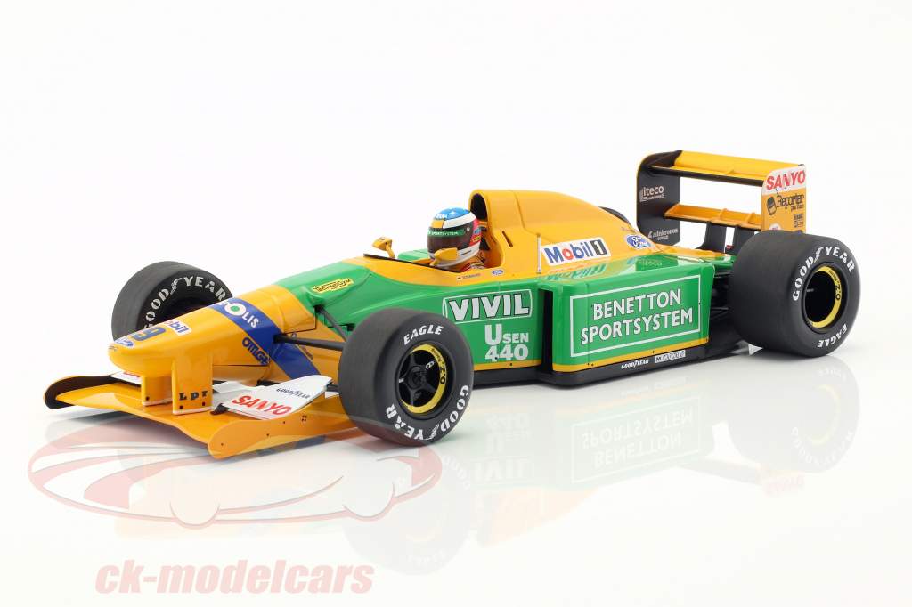 Michael Schumacher Benetton B192 #19 третий Италия GP F1 1992 1:18 Minichamps