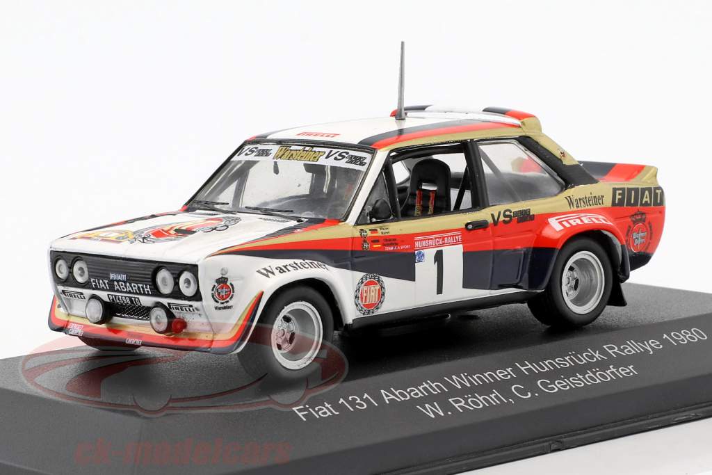 Maquette FIAT 131 Abarth Rallye Hunsrück 1980 échelle 1/18 - Modèle Détaillé Métal/plastique IXOMODELS RMC078 | Collection Voiture Sport