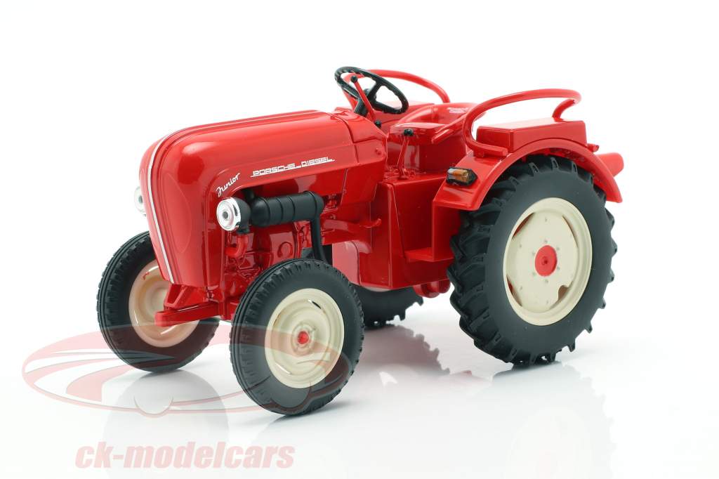 Porsche Junior tractor rood 1:24 Welly