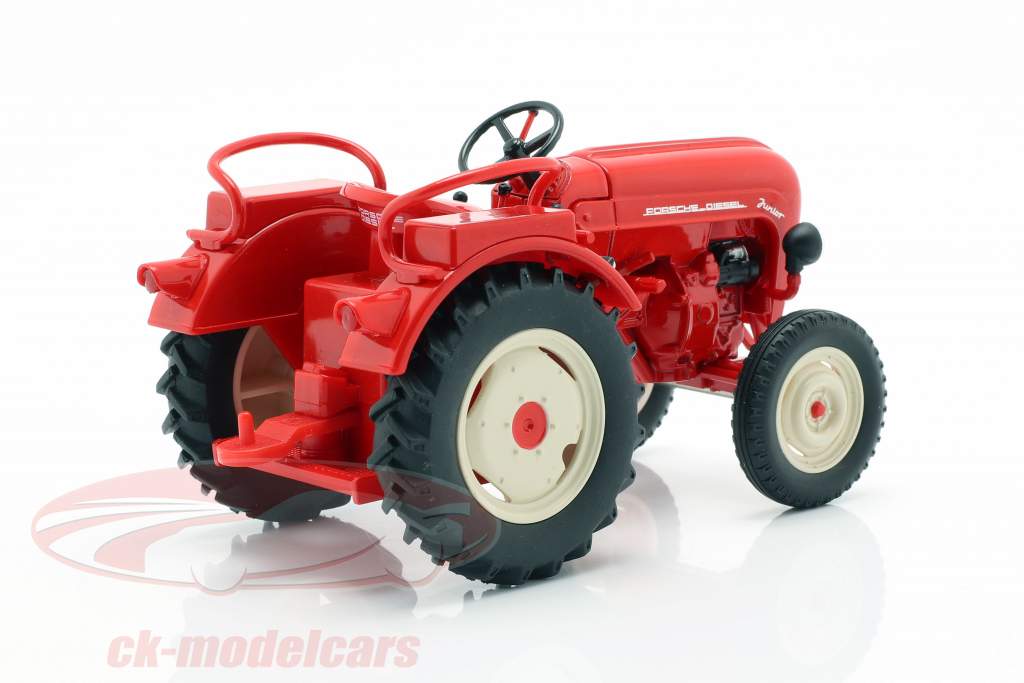 Porsche Junior tractor rood 1:24 Welly