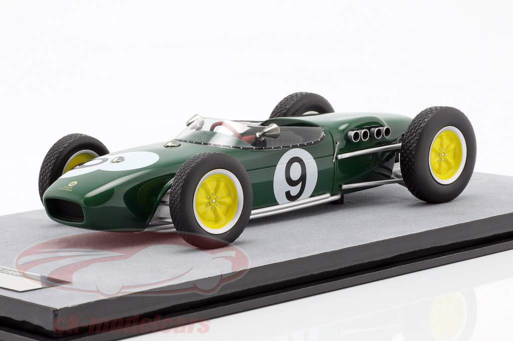 John Surtees Lotus 18 #9 2nd Großbritannien GP Formel 1 1960 1:18 Tecnomodel