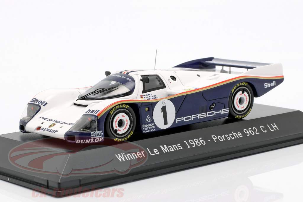 Porsche 962 C LH #1 Gagnant 24 LeMans 1986 Bell / Stuck / Holbert 1:43 Spark