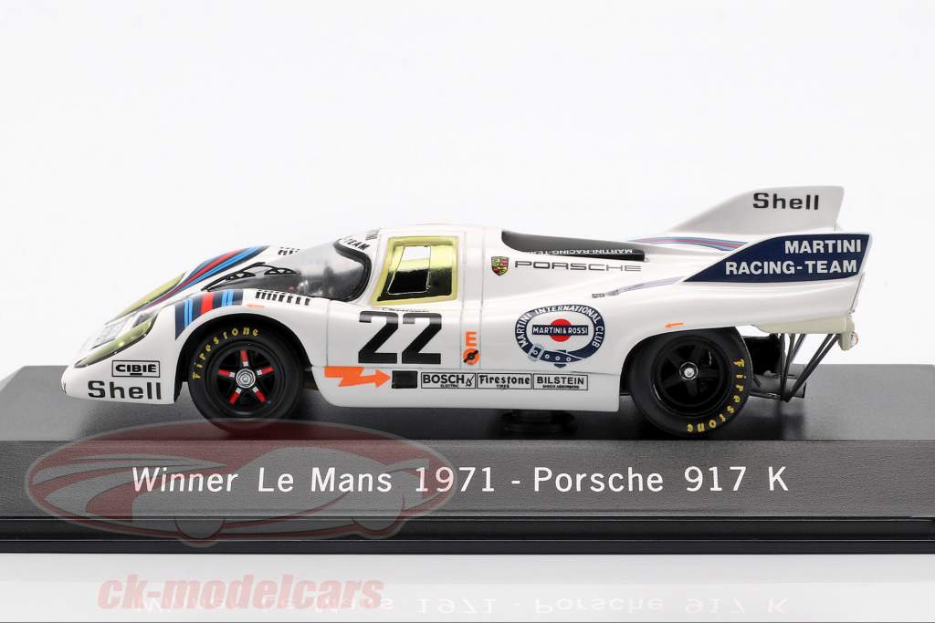 Porsche 917 K #22 Winnaar 24h LeMans 1971 Marko, Lennep 1:43 Spark