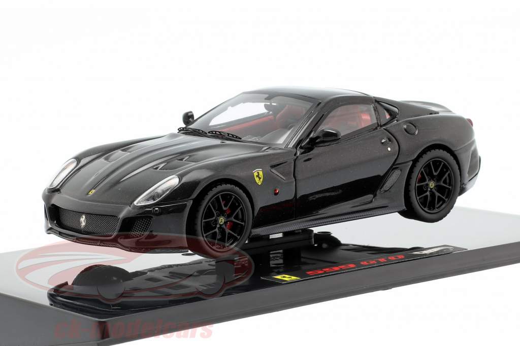 Ferrari 599 GTO negro Hotwheels Elite 1:43