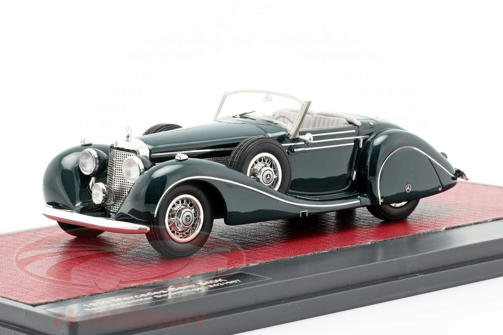 Mercedes-Benz 540K Roadster spécial Sindelfingen année de construction 1939 vert foncé 1:43 Matrix