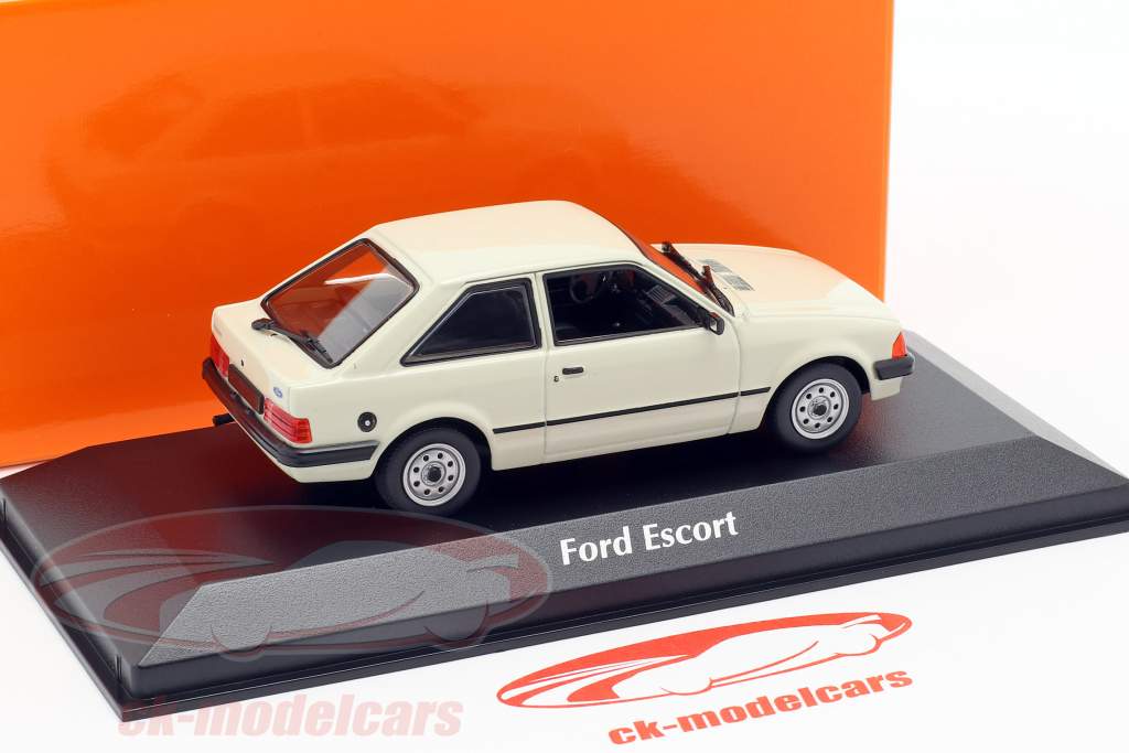 Ford Escort ano de construção 1981 cinza claro 1:43 Minichamps