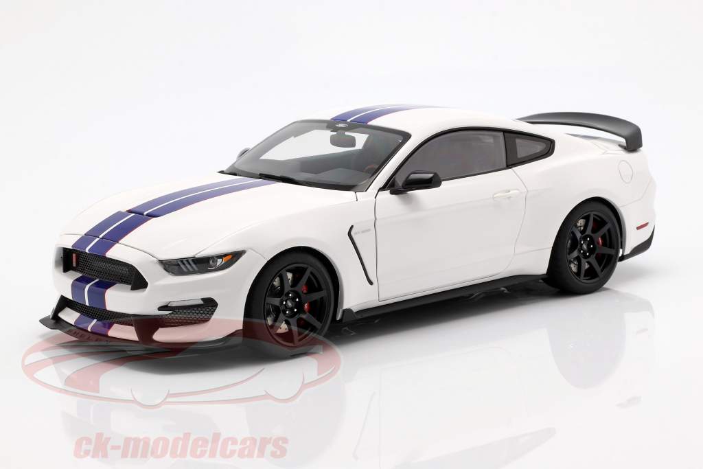 Ford Mustang Shelby GT350R 建造年份 2017 牛津布 白 / 蓝 1:18 AUTOart