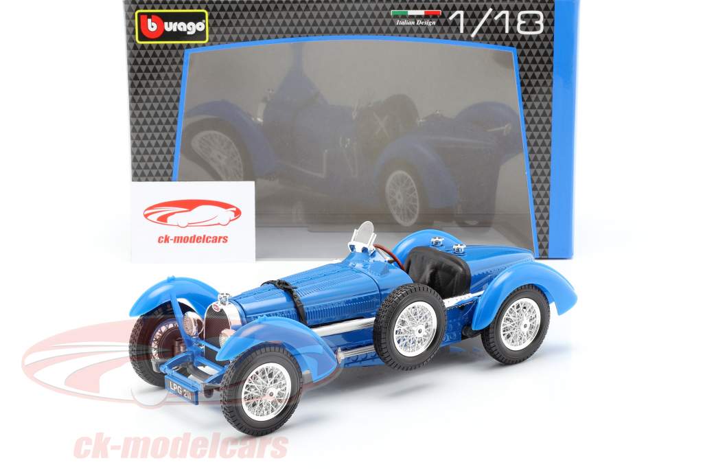 Bugatti Type 59 Baujahr 1934 blau 1:18 Bburago