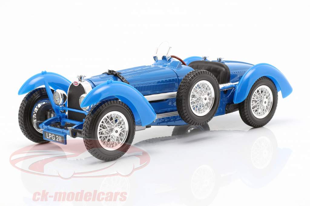 Bugatti Graad 59 Jaar 1934 blauw 1:18 Bburago