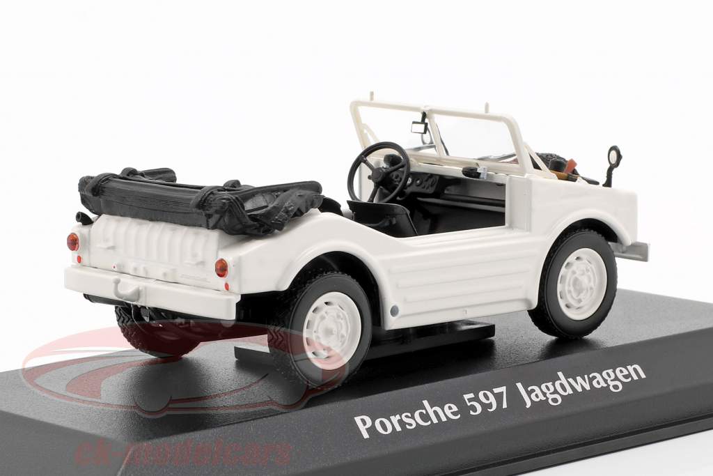 Porsche 597 caça carro ano de construção 1954 branco 1:43 Minichamps