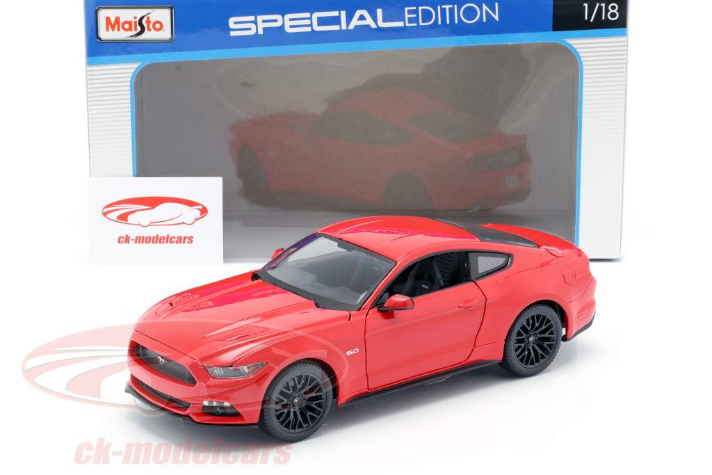 Ford Mustang Anno di costruzione 2015 rosso 1:18 Maisto