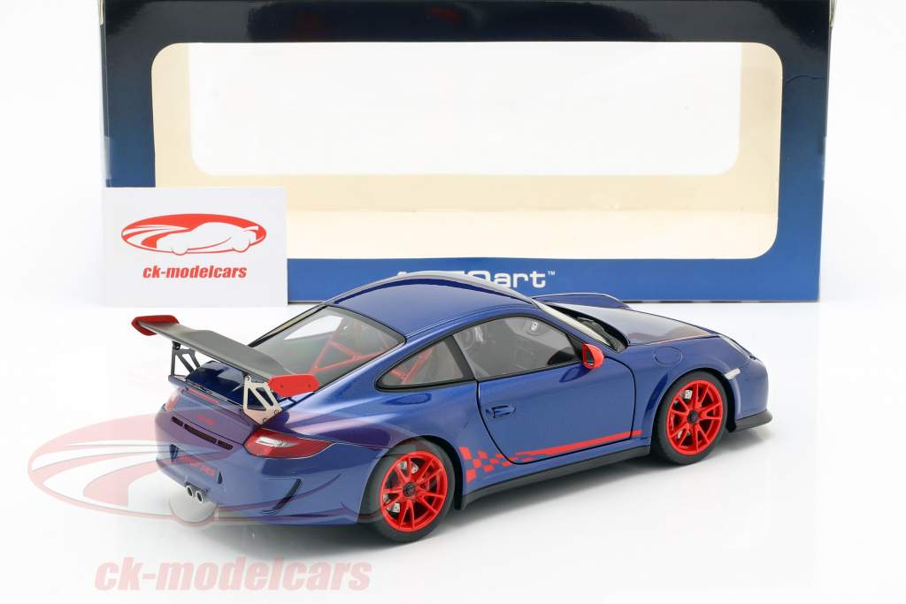 Autoart 1 18 Porsche 911 997 Gt3 Rs 3 8 Jaar 2010 Blauw Metallic