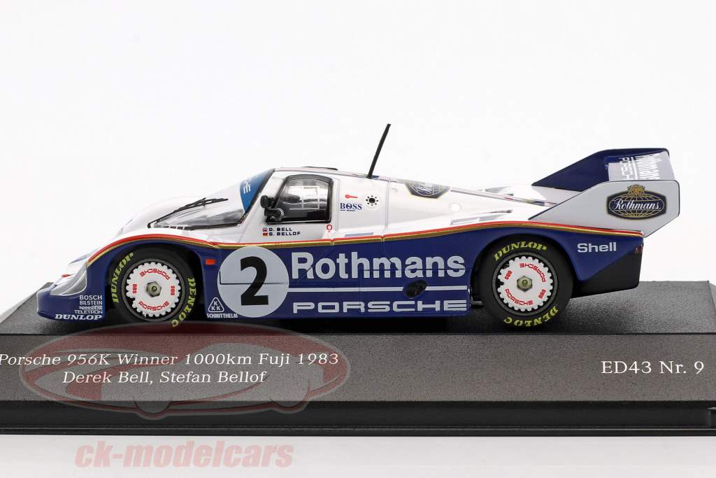 Porsche 956 K #2 vincitore 1000km Fuji 1983 Bellof, Bell 1:43 CMR