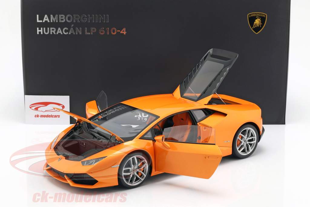Lamborghini Huracan LP610-4 год 2014 Borealis оранжевый 1:12 AUTOart