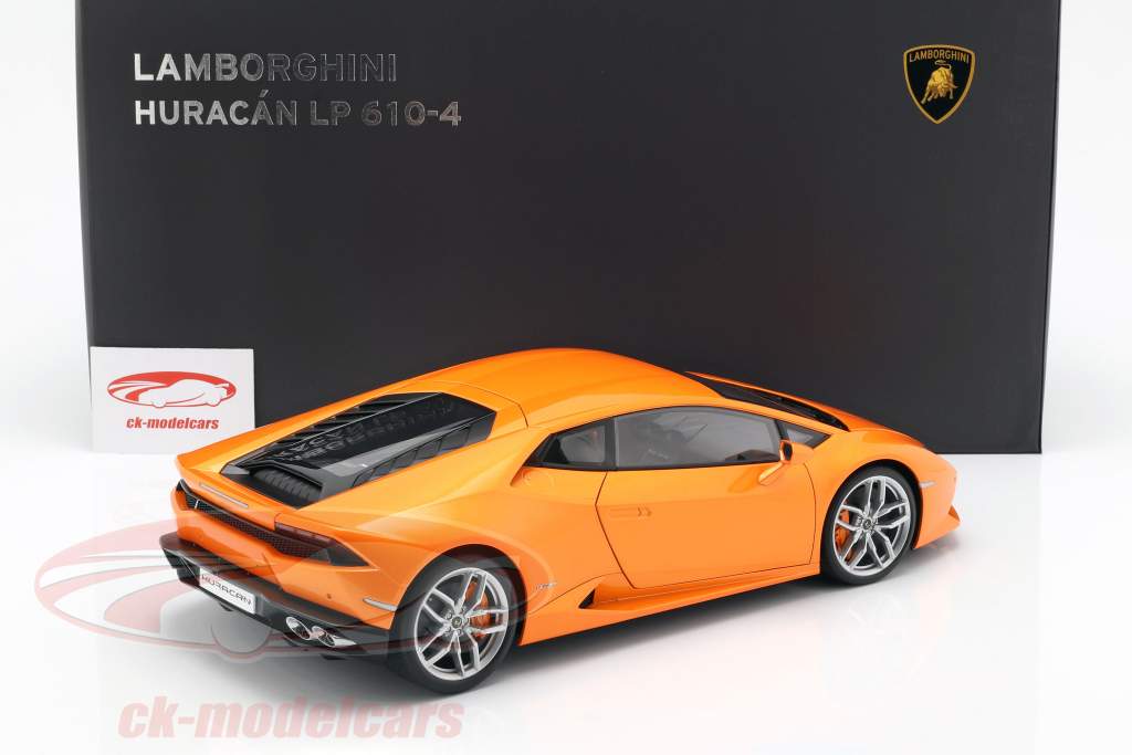 Lamborghini Huracan LP610-4 år 2014 borealis appelsin 1:12 AUTOart
