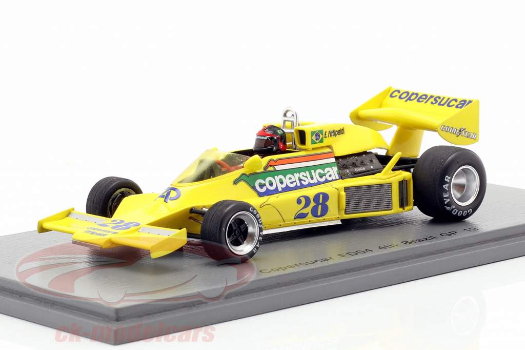 Emerson Fittipaldi Copersucar FD04 #28 4th Brasilien GP Formel 1 1977 1:43 Spark