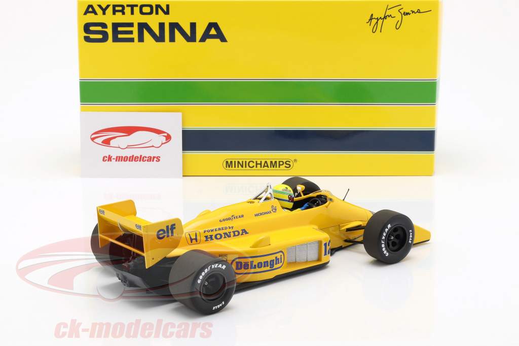 Minichamps 1 18 Ayrton Senna Lotus 99t 12 Ganador Monaco Gp Formula 1 1987 Modelo Coche