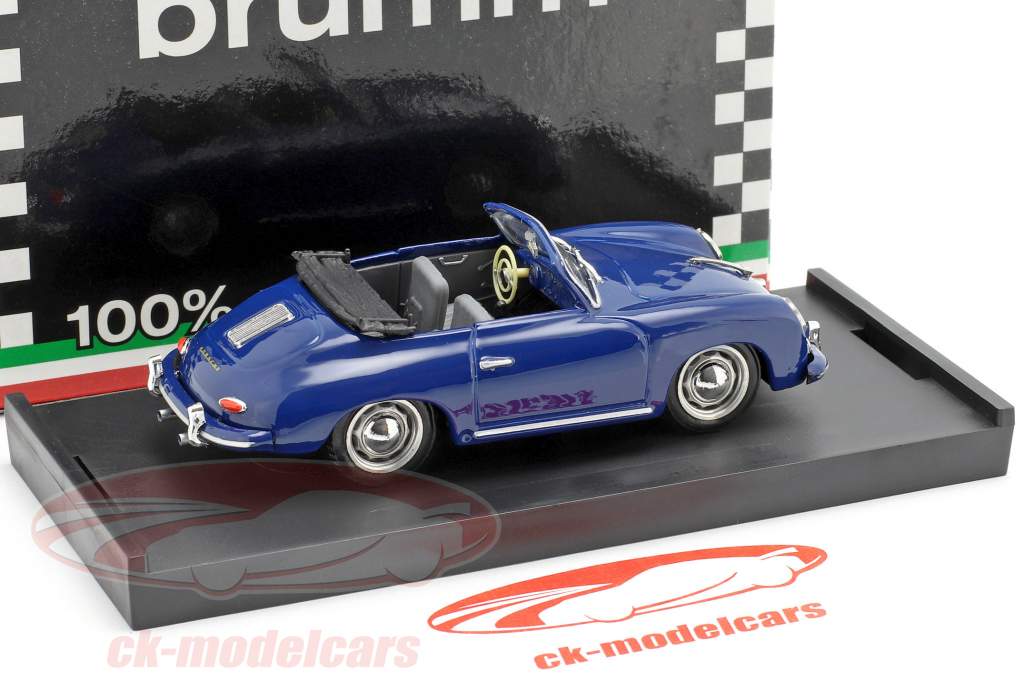 Porsche 356 Cabriolet année de construction 1952 bleu 1:43 Brumm