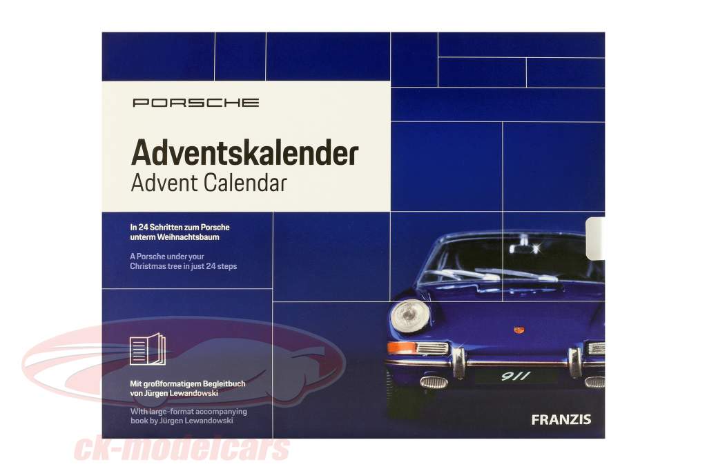 Porsche Advent kalender: Porsche 911 blauw 1:43 Franzis