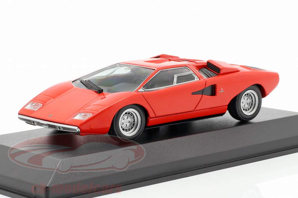 Lamborghini Countach ano de construção 1970 vermelho 1:43 Minichamps