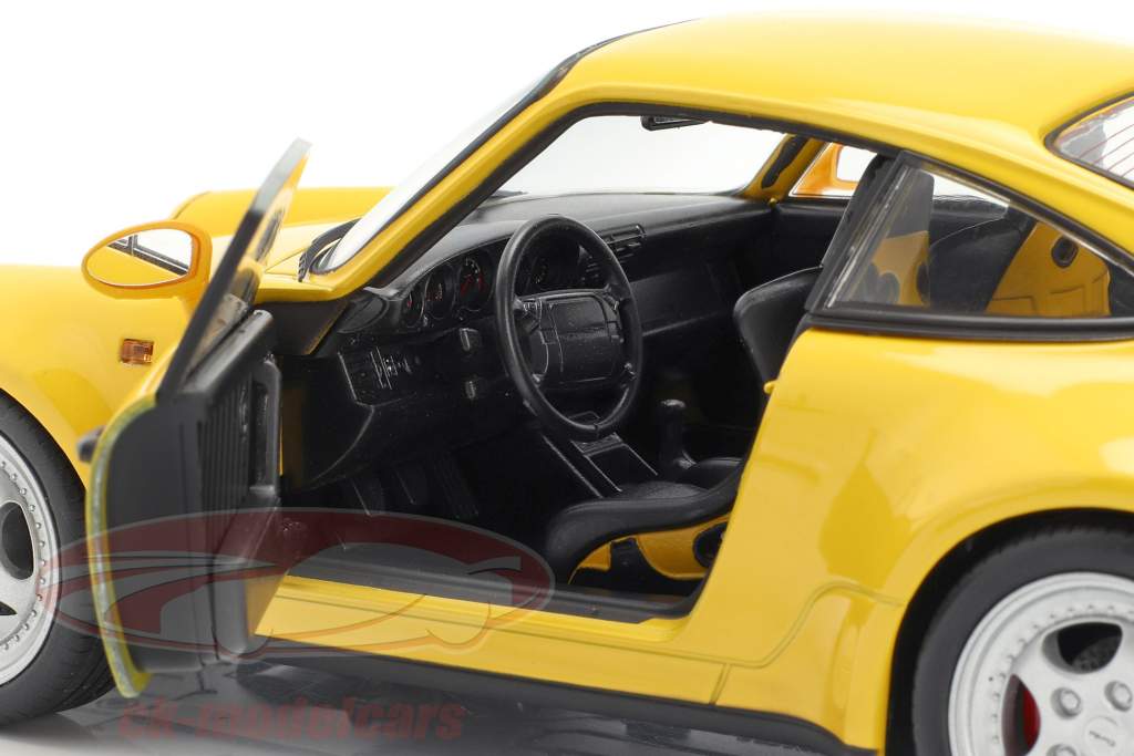 Porsche 964 Turbo yellow 1:18 Welly