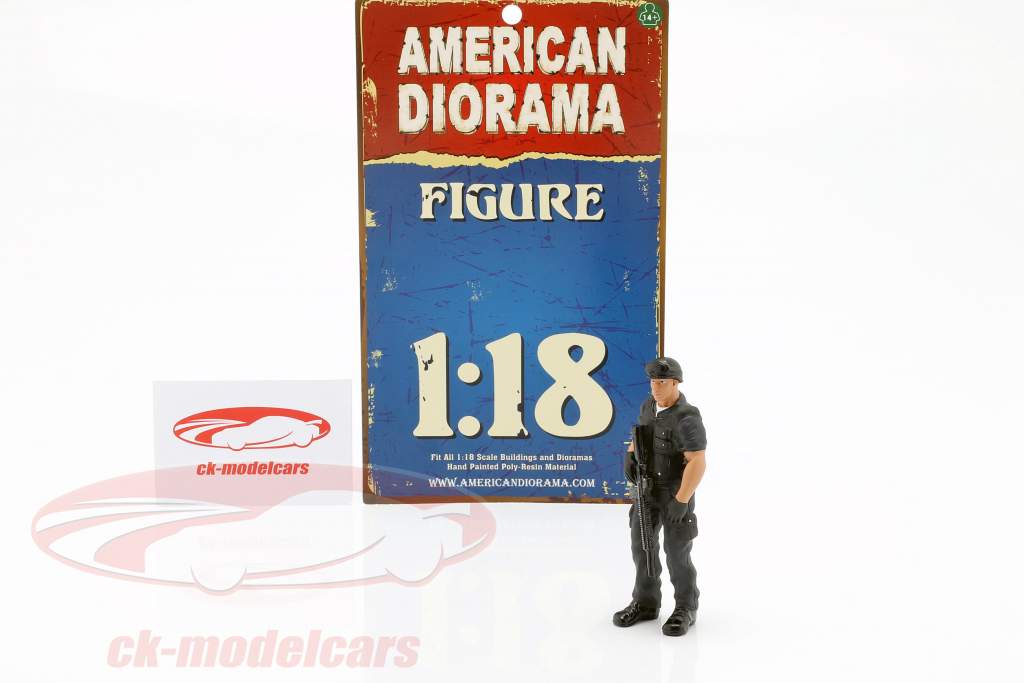 Swat Team Chief Figur 1:18 American Diorama