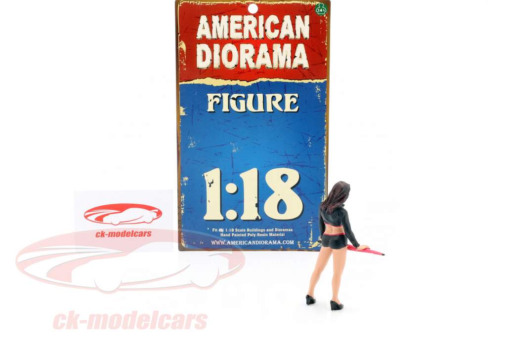 paraguas chica figura I 1:18 American Diorama