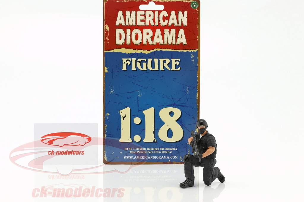 Swat Team Scharfschütze Figur 1:18 American Diorama