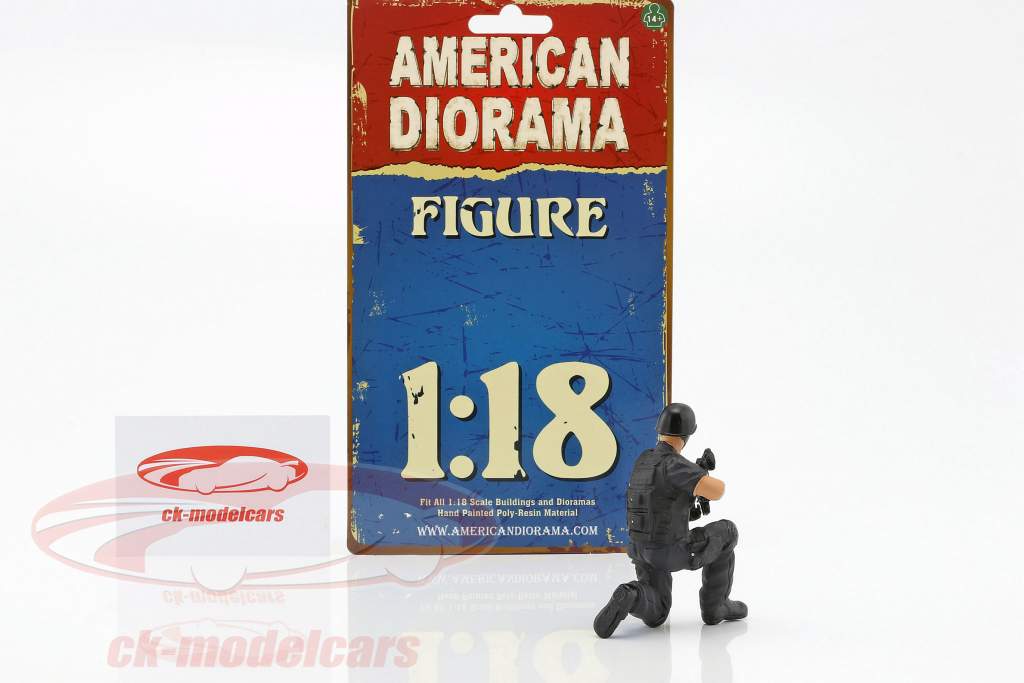 Swat Team tiratore scelto cifra 1:18 American Diorama