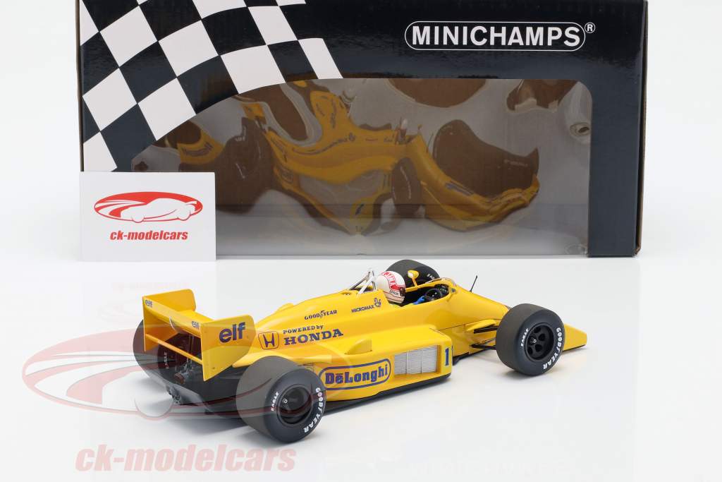 Details about   MINICHAMPS 540 874392 LOTUS HONDA 99T F1 race car Senna 1st Monaco GP 1987 1:43 