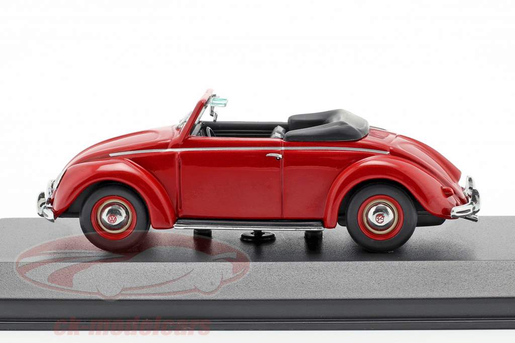 Volkswagen VW Hebmüller cabriolet année de construction 1950 rouge 1:43 Minichamps