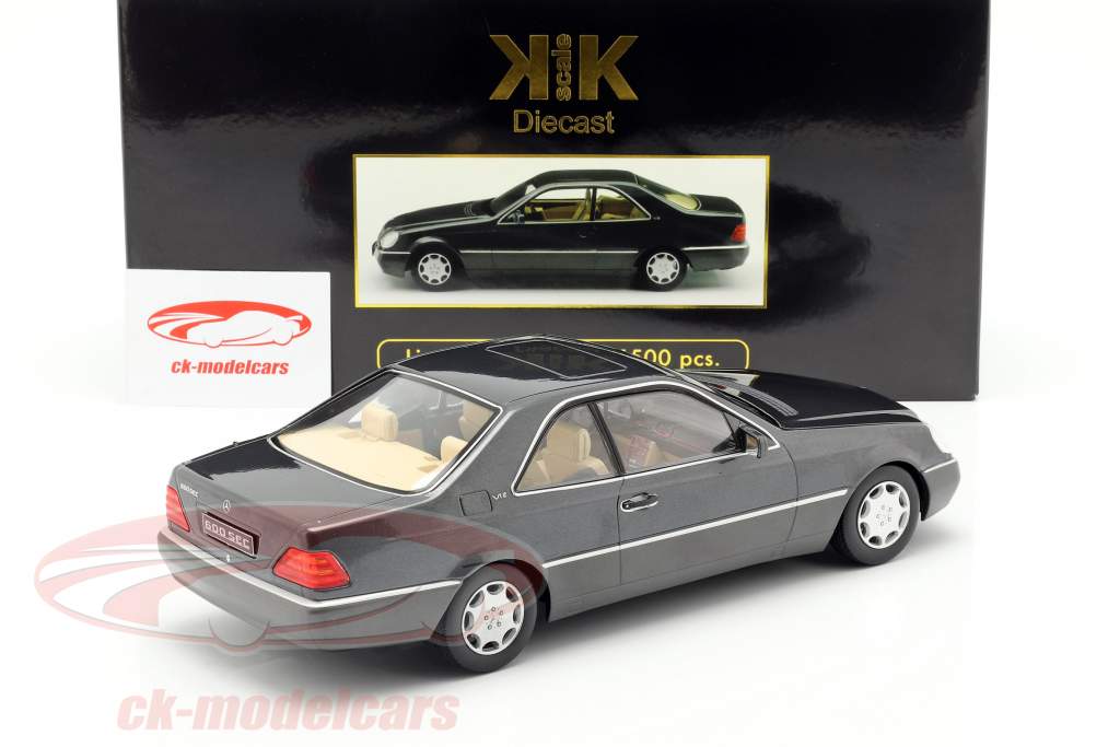 1:18 KK-Scale Mercedes 600 SEC C140 1992 anthracit