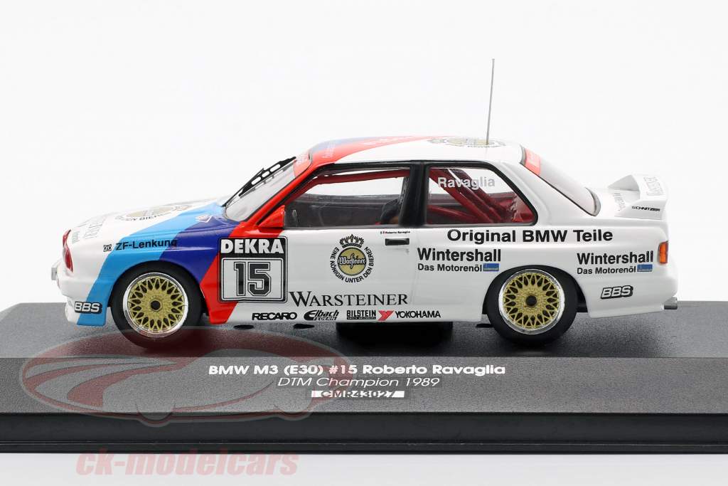 BMW M3 E30 #15 DTM チャンピオン 1989 Roberto Ravaglia 1:43 CMR