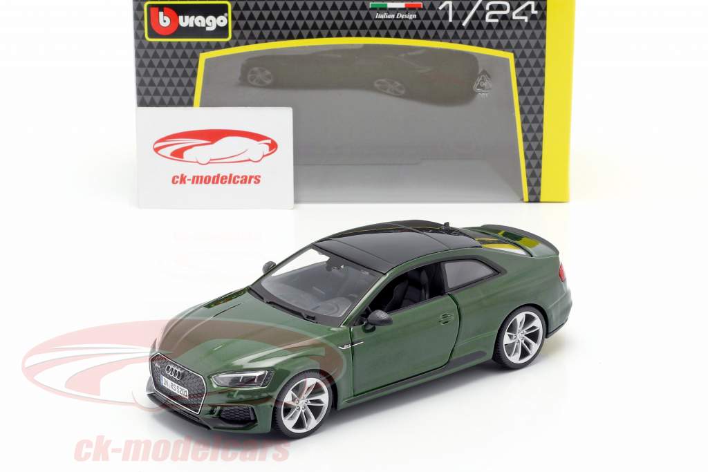Audi RS 5 coupe verde escuro 1:24 Bburago
