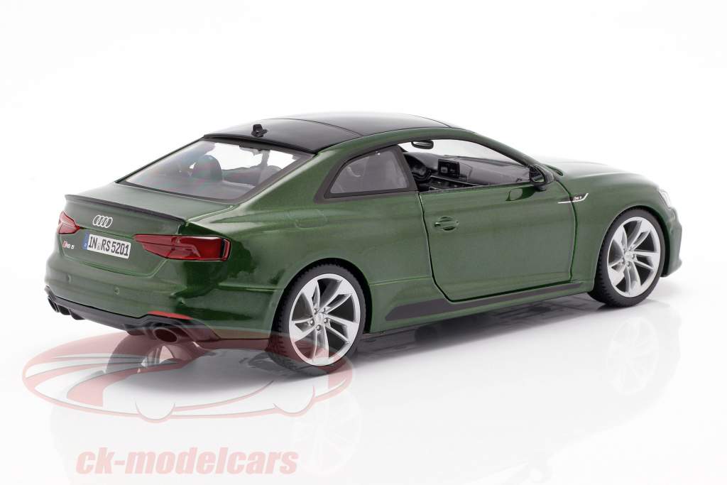 Audi RS 5 coupe dark green 1:24 Bburago