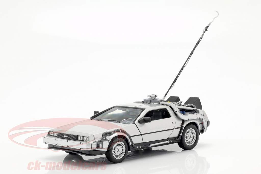 3 Car-Set DeLorean DMC-12 Back to the Future Part 1-3 1985-90 1:24 Welly