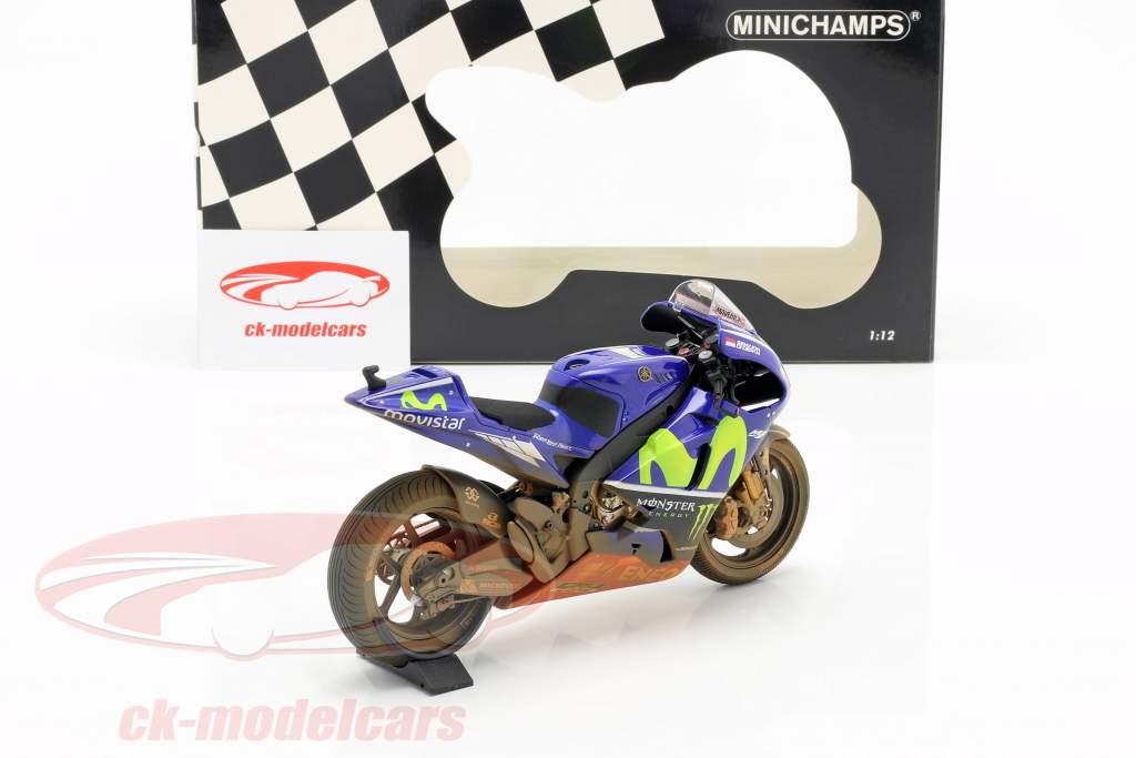 M. Vinales Yamaha YZR-M1 Dirty Version #25 MotoGP Malásia 2017 1:12 Minichamps