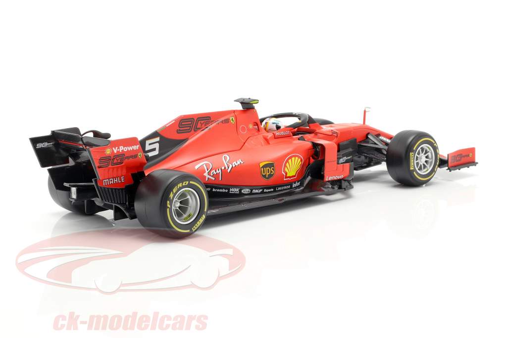Sebastian Vettel Ferrari SF90 #5 fórmula 1 2019 1:18 Bburago
