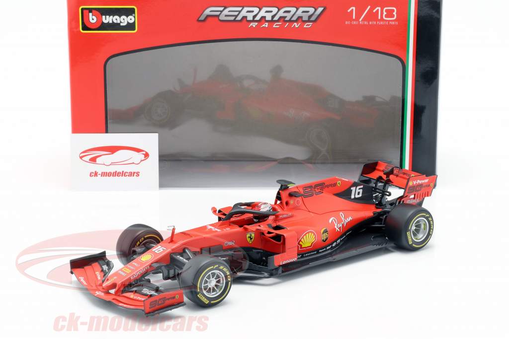 Charles Leclerc Ferrari SF90 #16 fórmula 1 2019 1:18 Bburago