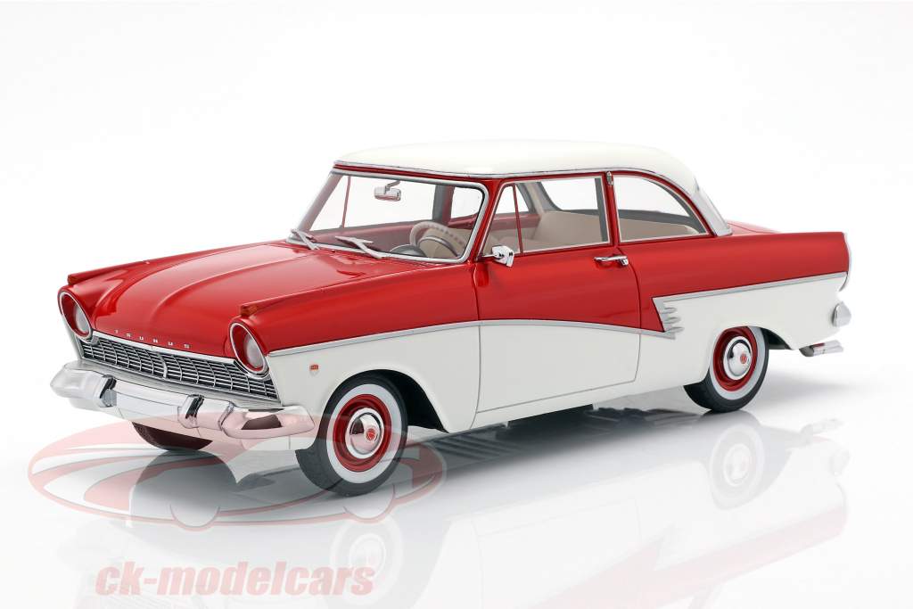 Ford Taunus 17M P2 year 1957 red / white 1:18 BoS-Models