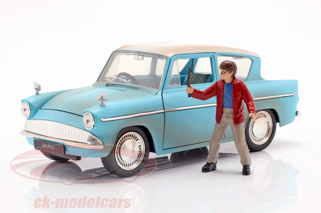 Ford Anglia anno di costruzione 1959 con Harry Potter cifra azzurro 1:24 Jada Toys