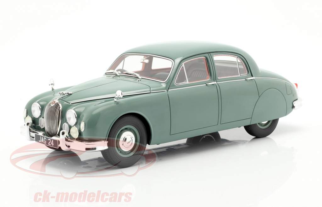 Jaguar 2.4 MKI año de construcción 1955 verde 1:18 Cult Scale