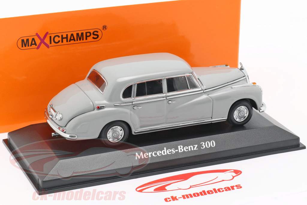 Mercedes-Benz 300 (W186) ano de construção 1951 cinza claro 1:43 Minichamps